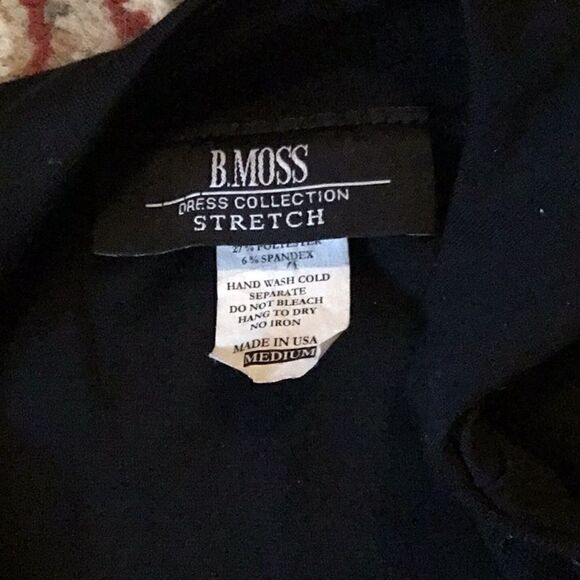 Ladies B MOSS tank type dress in black size medium - Picture 6 of 8